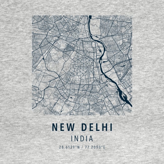 new delhi simple map by boy cartograph